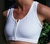 Zip front mastectomy bra